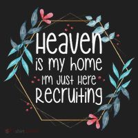 Heaven Is My Home IM Just Here Recruiting Golf Towel thumb 3