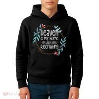 Heaven Is My Home IM Just Here Recruiting Kids Hoodie thumb 4