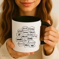 Hello In Many Languages Translator Globetrotter Polyglot Coffee Mug thumb 3