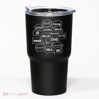 Hello In Many Languages Translator Globetrotter Polyglot Tumbler thumb 0