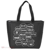 Hello In Many Languages Translator Globetrotter Polyglot Tote Bag thumb 0