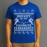 Hockey Is My Favorite Season Funny Xmas Funny Gift Gift T-Shirt thumb 3