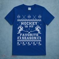 Hockey Is My Favorite Season Funny Xmas Funny Gift Gift T-Shirt thumb 5