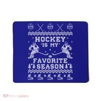 Hockey Is My Favorite Season Funny Xmas Funny Gift Gift Mousepad thumb 0