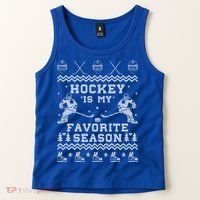 Hockey Is My Favorite Season Funny Xmas Funny Gift Gift Tank Top thumb 2