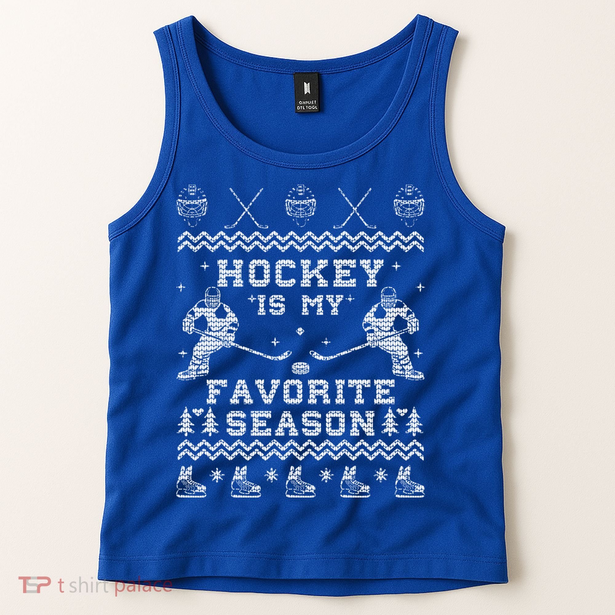 Hockey Is My Favorite Season Funny Xmas Funny Gift Gift Tank Top