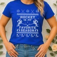 Hockey Is My Favorite Season Funny Xmas Funny Gift Gift Women's T-Shirt thumb 2