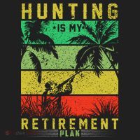 Hunting Is My Retirement Plan Golf Towel thumb 3