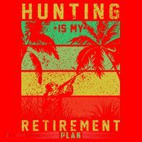 Hunting Is My Retirement Plan Santa Hat thumb 1
