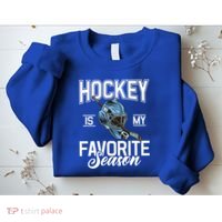 Hockey Is My Favorite Season Hockey Gift Sweatshirt thumb 2