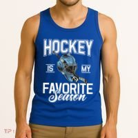 Hockey Is My Favorite Season Hockey Gift Tank Top thumb 3