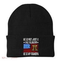 He Is Not Just A Veteran He Is My Grandpa Beanie thumb 0