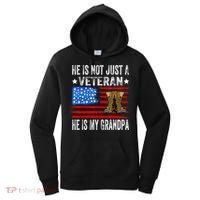 He Is Not Just A Veteran He Is My Grandpa Women's Hoodie thumb 0