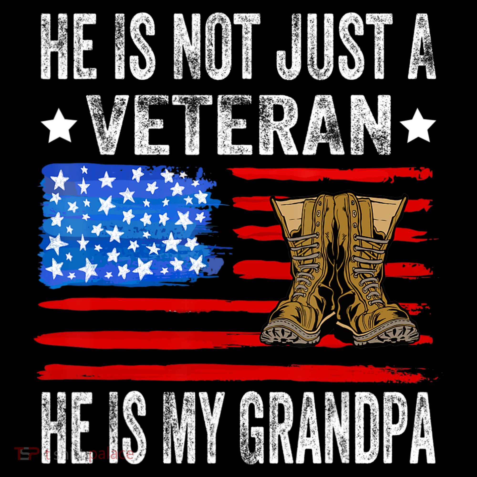 He Is Not Just A Veteran He Is My Grandpa Women's Hoodie