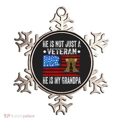 He Is Not Just A Veteran He Is My Grandpa Ornament