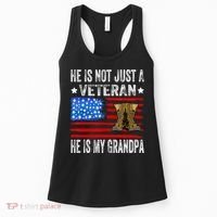 He Is Not Just A Veteran He Is My Grandpa Women's Tank Top thumb 0