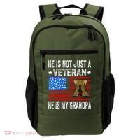He Is Not Just A Veteran He Is My Grandpa Backpack thumb 0