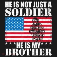 He Is Not Just A Soldier He Is My Brother Veteran Soldier Pajama Set thumb 2