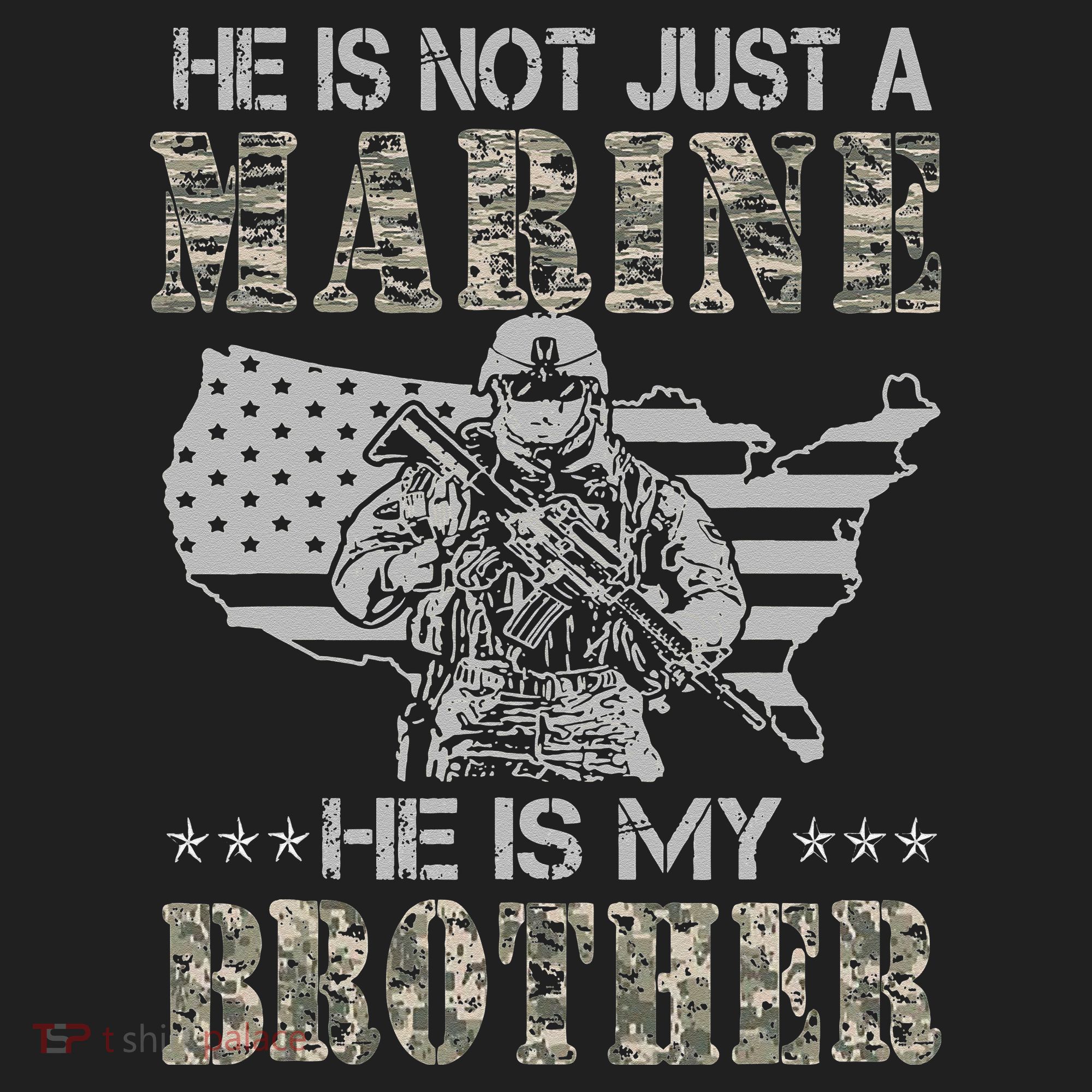 He Is Not Just Marine He Is My Brother Sisters Brothers Women's Sweatshirt