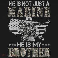 He Is Not Just Marine He Is My Brother Sisters Brothers Women's Tank Top thumb 5