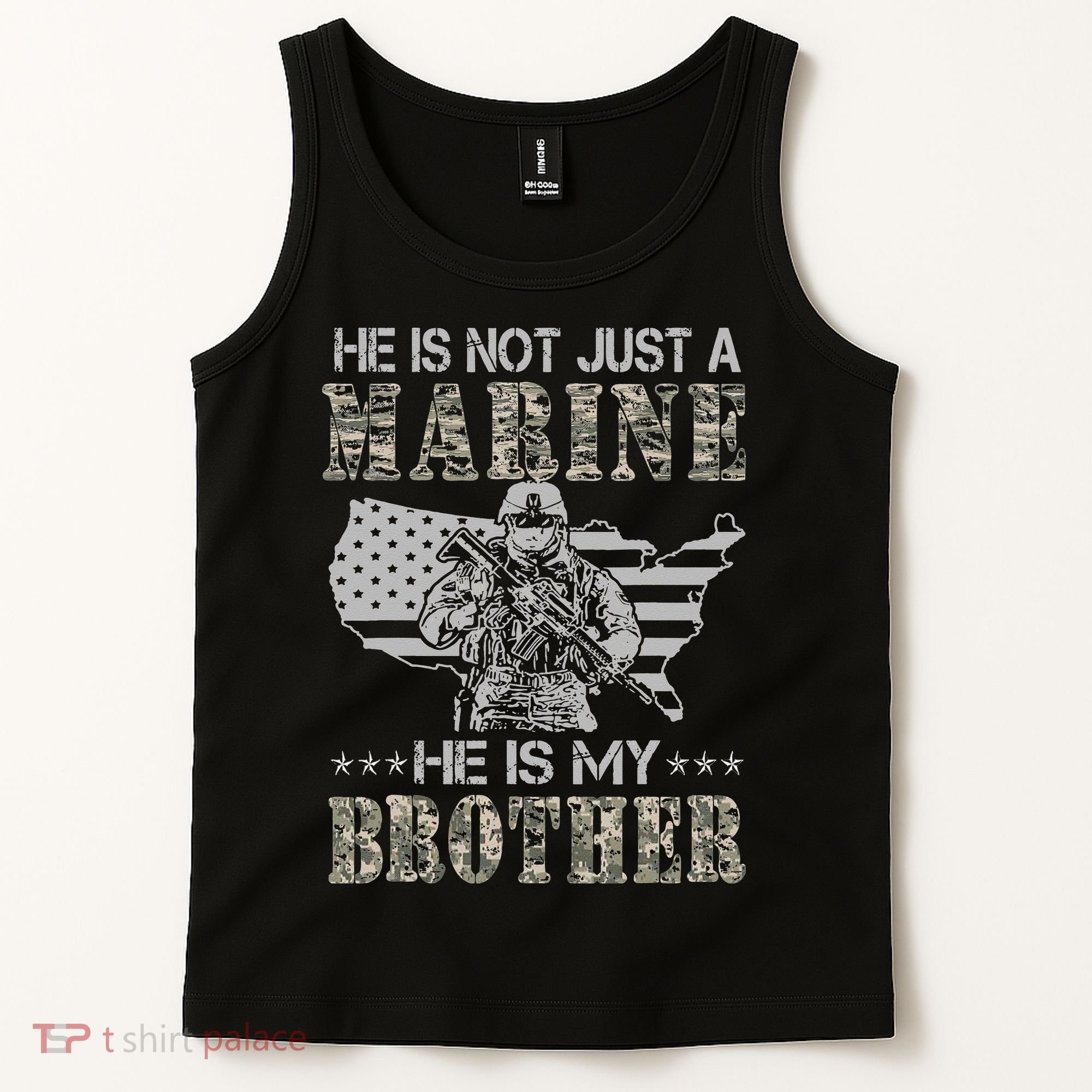 He Is Not Just Marine He Is My Brother Sisters Brothers Tank Top