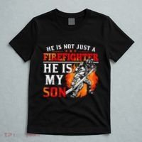 He Is Not Just A Firefighter He Is My Son FiremanS Mom T-Shirt thumb 5