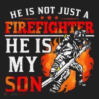 He Is Not Just A Firefighter He Is My Son FiremanS Mom Beanie thumb 2