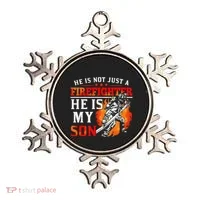 He Is Not Just A Firefighter He Is My Son FiremanS Mom Ornament thumb 0