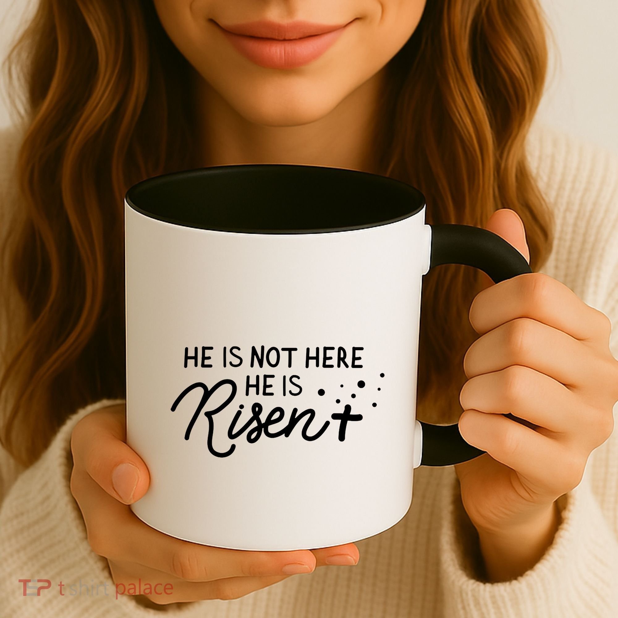 He Is Not Here He Is Risen Easter Jesus Coffee Mug
