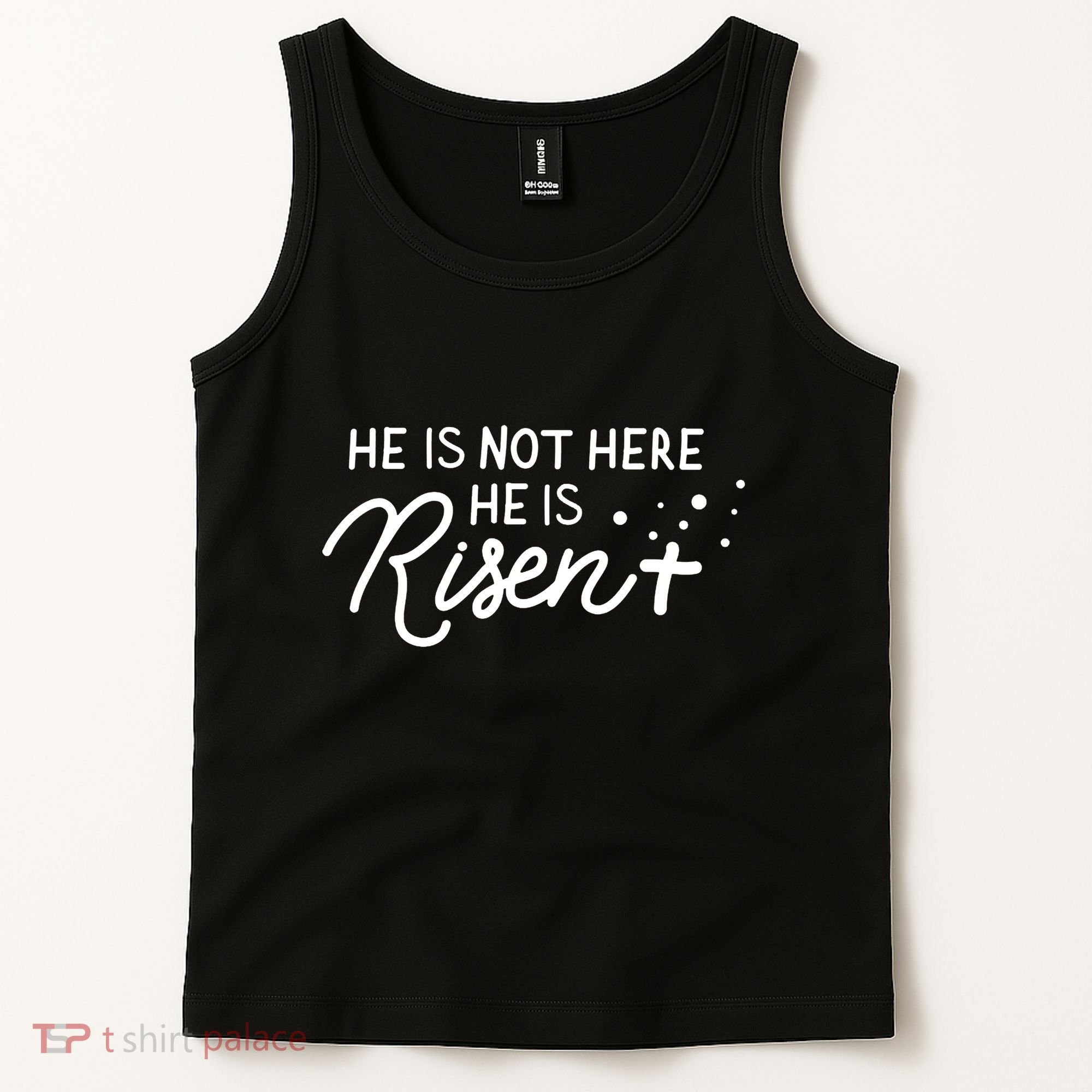 He Is Not Here He Is Risen Easter Jesus Tank Top