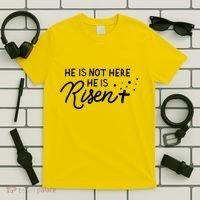 He Is Not Here He Is Risen Easter Jesus T-Shirt thumb 5
