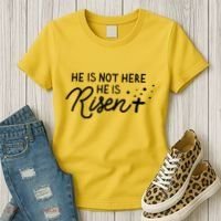 He Is Not Here He Is Risen Easter Jesus Women's T-Shirt thumb 3