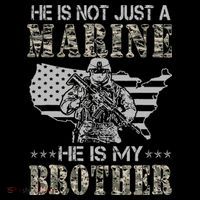 He Is Not Just Marine He Is My Bror Sisters Brors Coffee Mug thumb 5