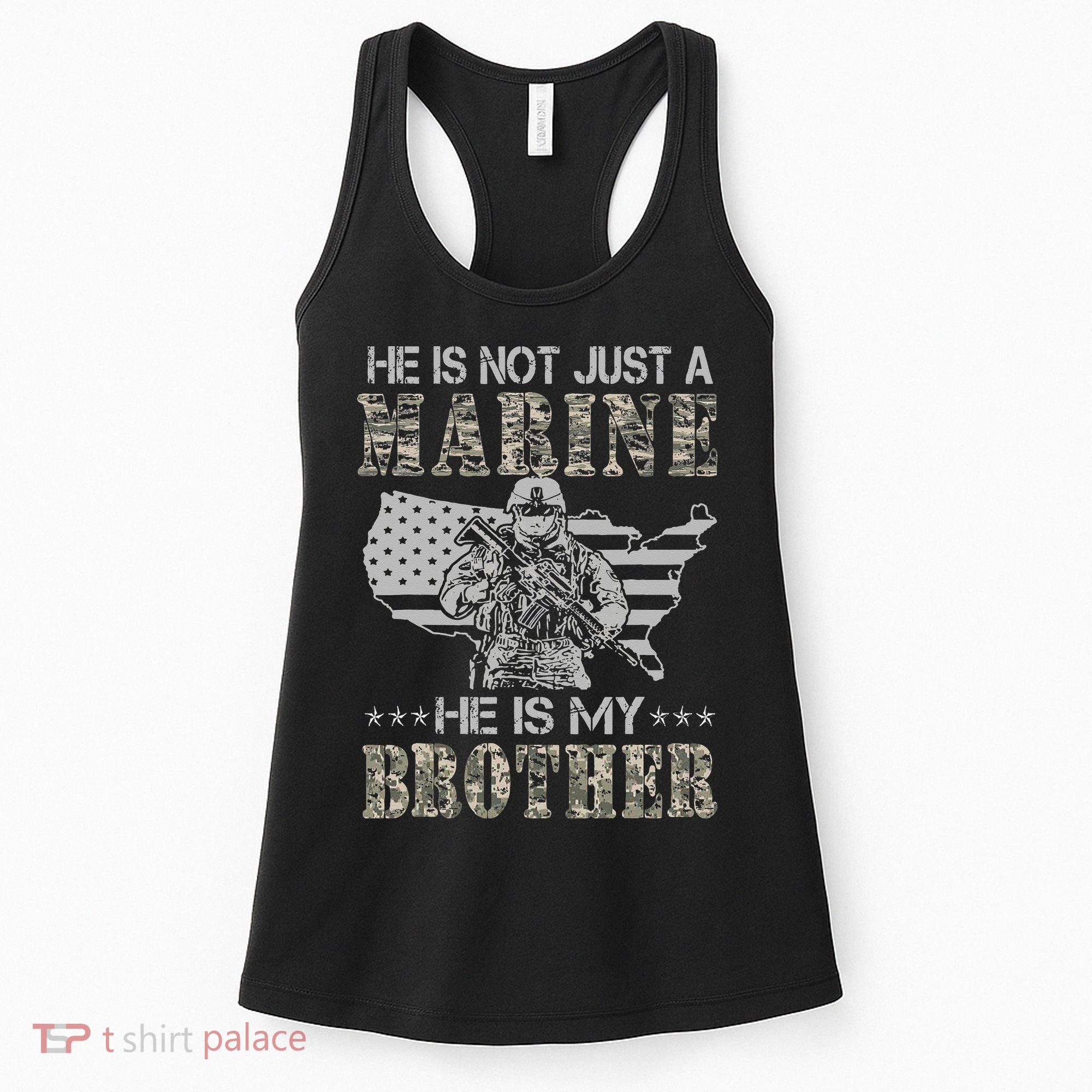 He Is Not Just Marine He Is My Bror Sisters Brors Women's Tank Top
