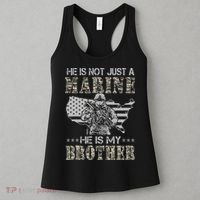 He Is Not Just Marine He Is My Bror Sisters Brors Women's Tank Top thumb 3