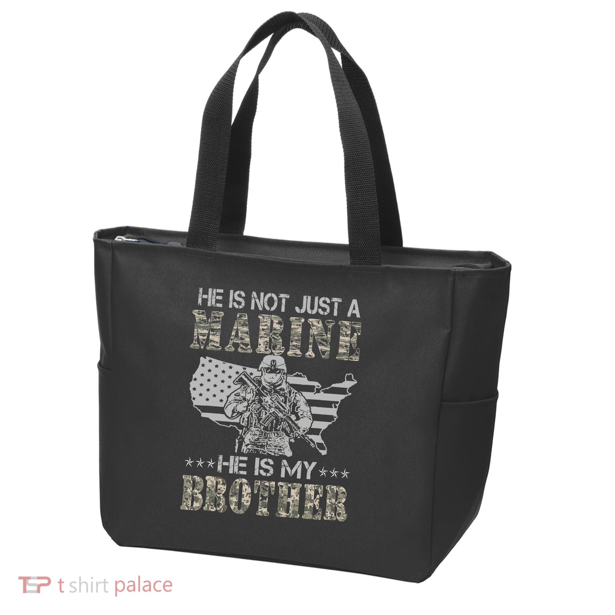 He Is Not Just Marine He Is My Bror Sisters Brors Tote Bag
