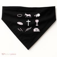 He Is Not Here He Has Risen Christian Jesus Easter Day Family Matching USA-Made Doggie Bandana thumb 0