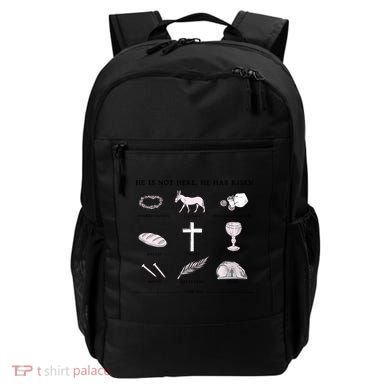 He Is Not Here He Has Risen Christian Jesus Easter Day Family Matching Backpack