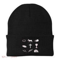 He Is Not Here He Has Risen Christian Jesus Easter Day Family Matching Beanie thumb 0
