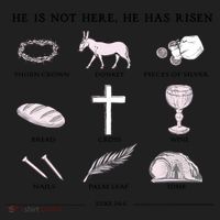 He Is Not Here He Has Risen Christian Jesus Easter Day Family Matching Tumbler thumb 3