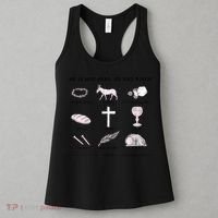 He Is Not Here He Has Risen Christian Jesus Easter Day Family Matching Women's Tank Top thumb 3