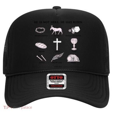 He Is Not Here He Has Risen Christian Jesus Easter Day Family Matching Hat
