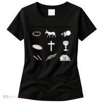He Is Not Here He Has Risen Christian Jesus Easter Day Family Matching Women's T-Shirt thumb 0