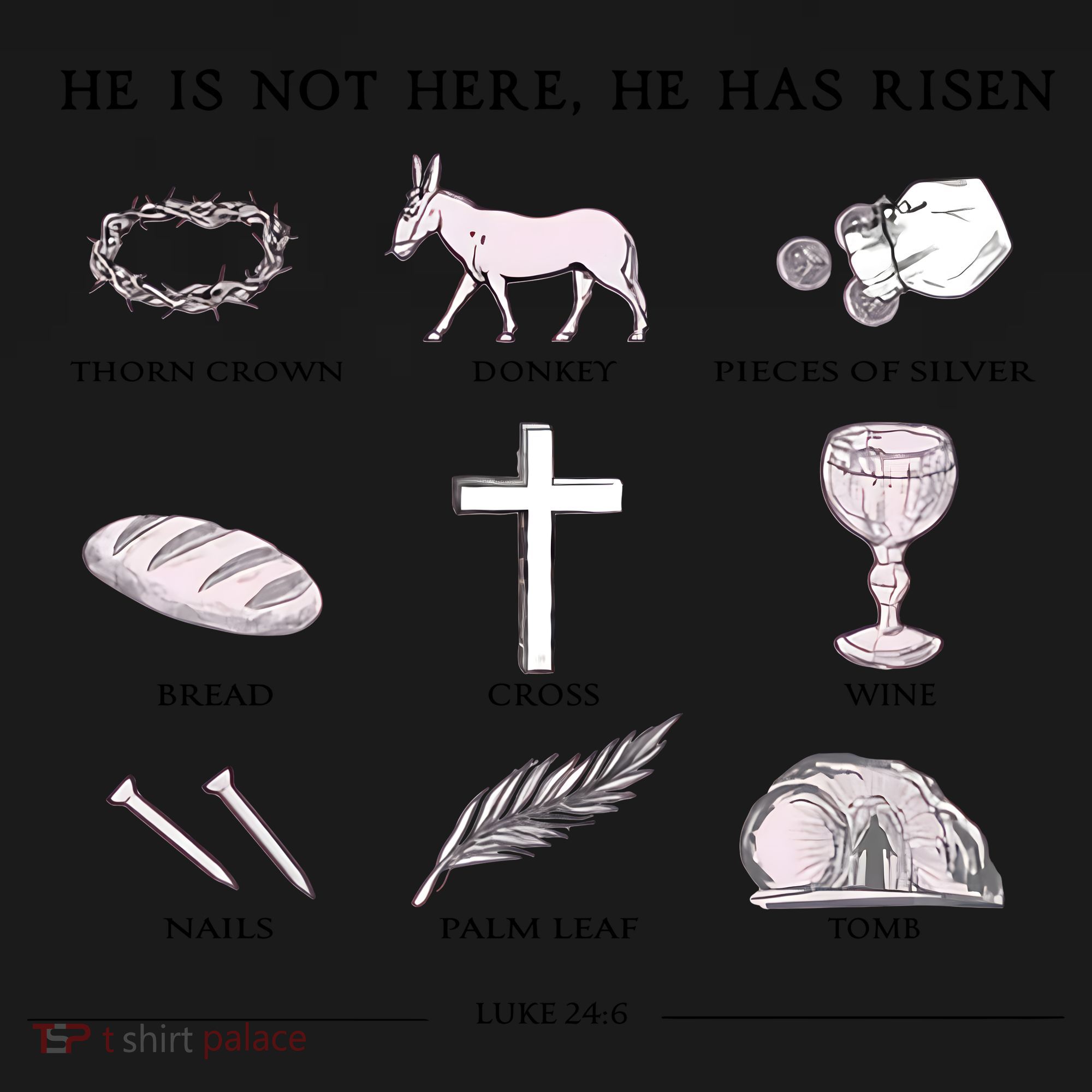 He Is Not Here He Has Risen Christian Jesus Easter Day Family Matching Kids Sweatshirt