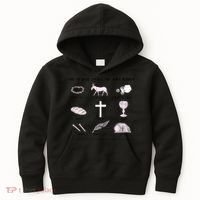 He Is Not Here He Has Risen Christian Jesus Easter Day Family Matching Kids Hoodie thumb 0