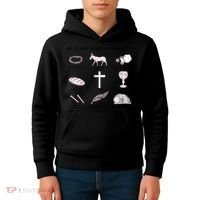 He Is Not Here He Has Risen Christian Jesus Easter Day Family Matching Kids Hoodie thumb 4