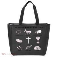 He Is Not Here He Has Risen Christian Jesus Easter Day Family Matching Tote Bag thumb 0