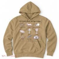 He Is Not Here He Has Risen Christian Jesus Easter Day Family Matching Hoodie thumb 0