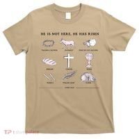 He Is Not Here He Has Risen Christian Jesus Easter Day Family Matching T-Shirt thumb 0