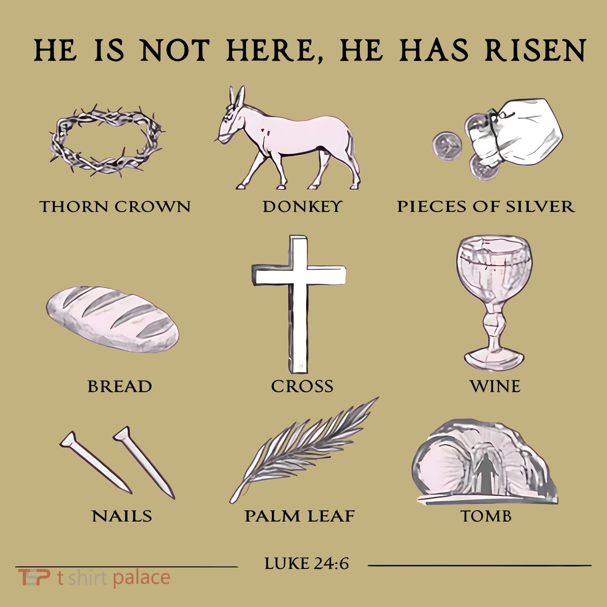 He Is Not Here He Has Risen Christian Jesus Easter Day Family Matching Mousepad